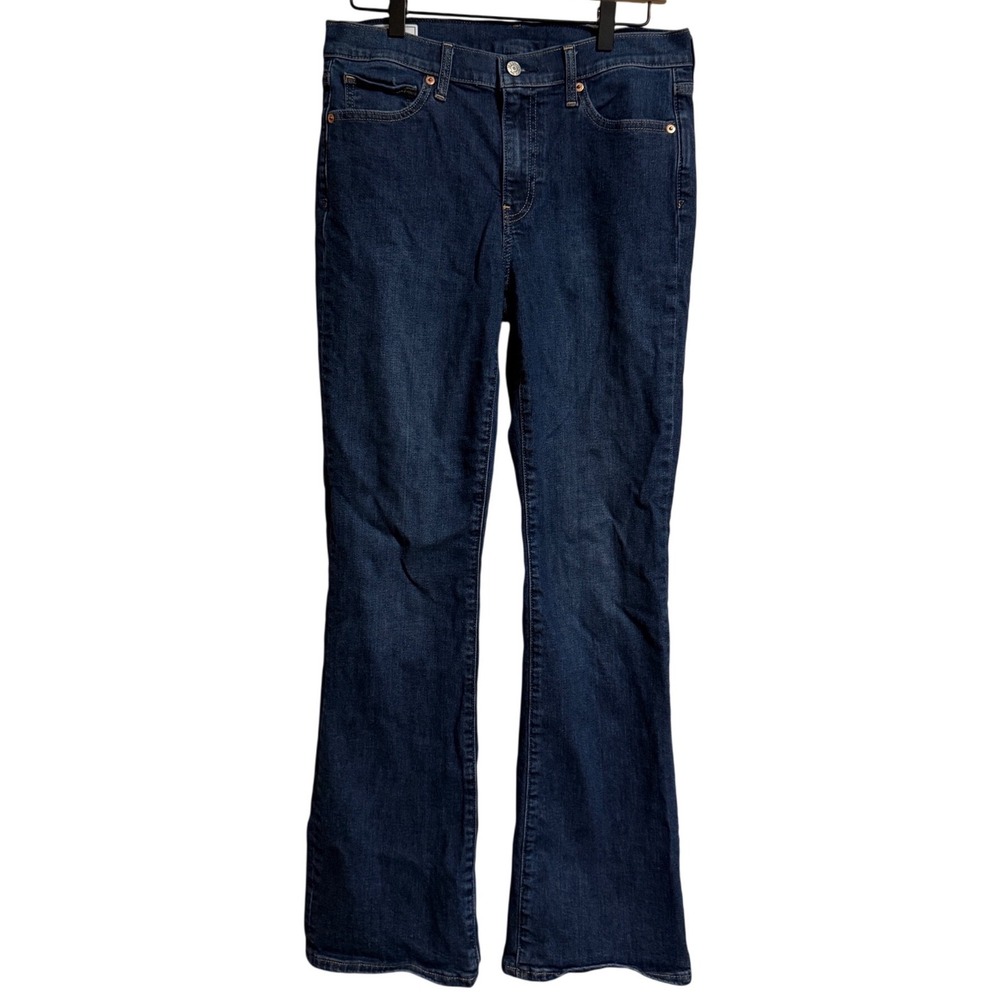 Gap Baby Boot Mid Rise Dark Wash Jeans Womens 30 / 10R